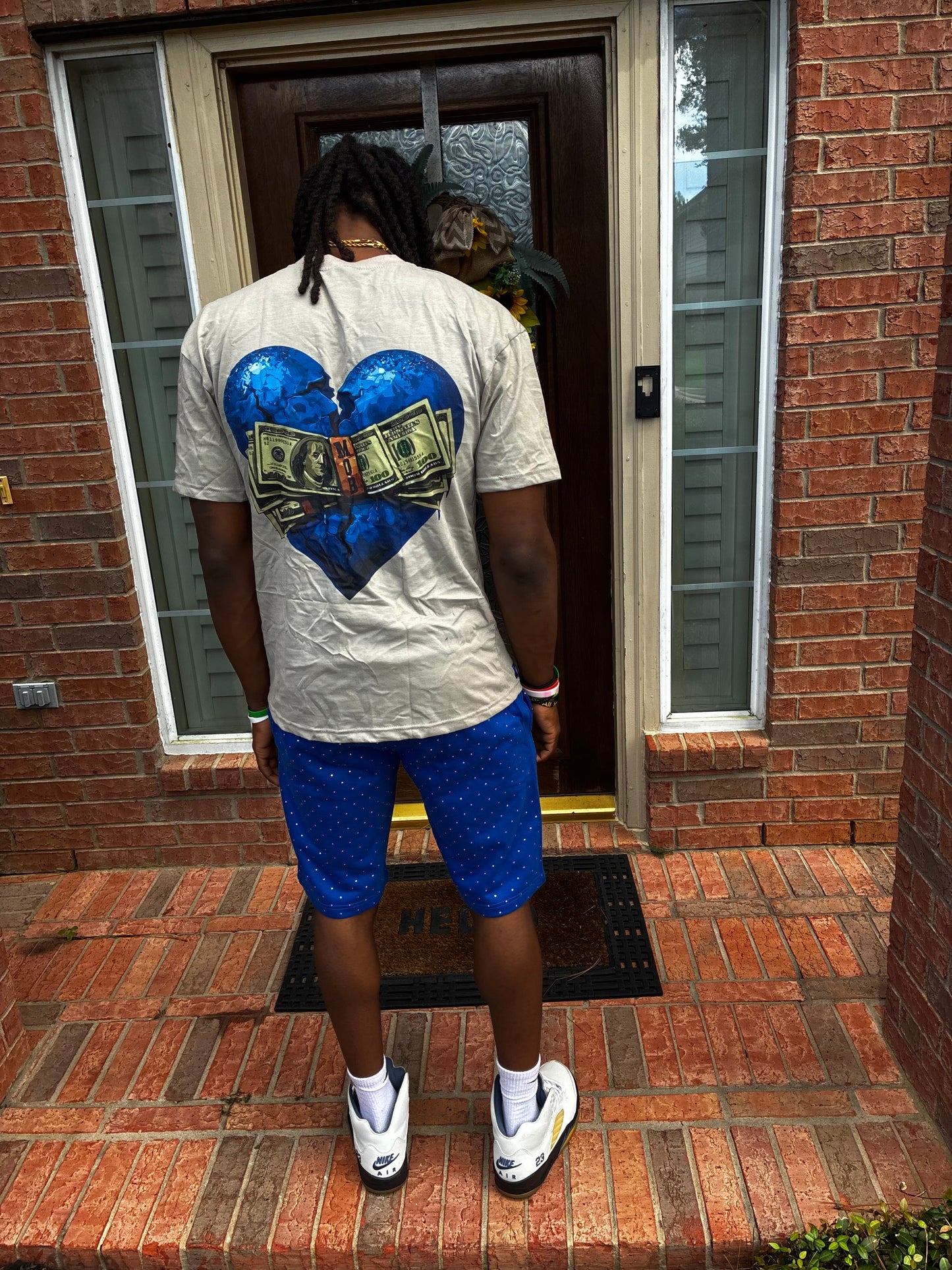 MOTION OVER EMOTION BLUE TEE
