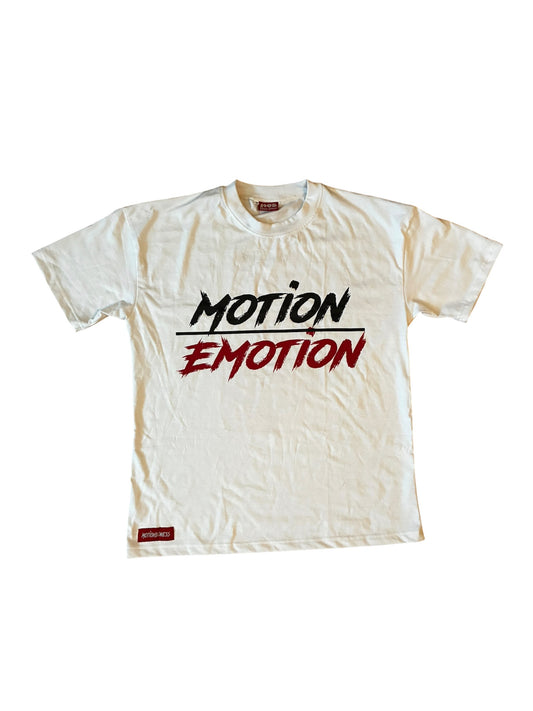 MOTION OVER EMOTION RED TEES