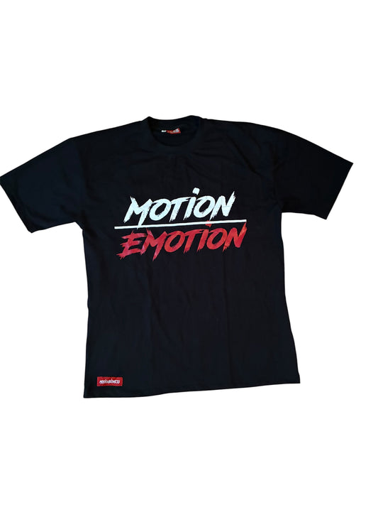 MOTION OVER EMOTION BLACK TEES