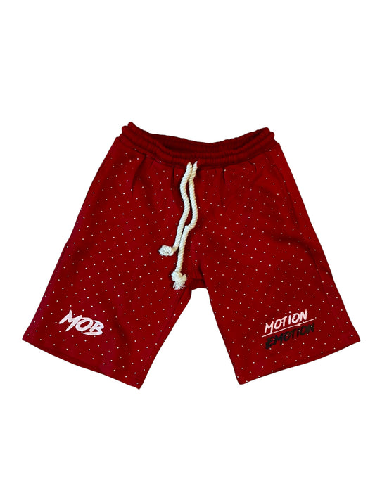 MOTION OVER EMOTION RED SHORTS