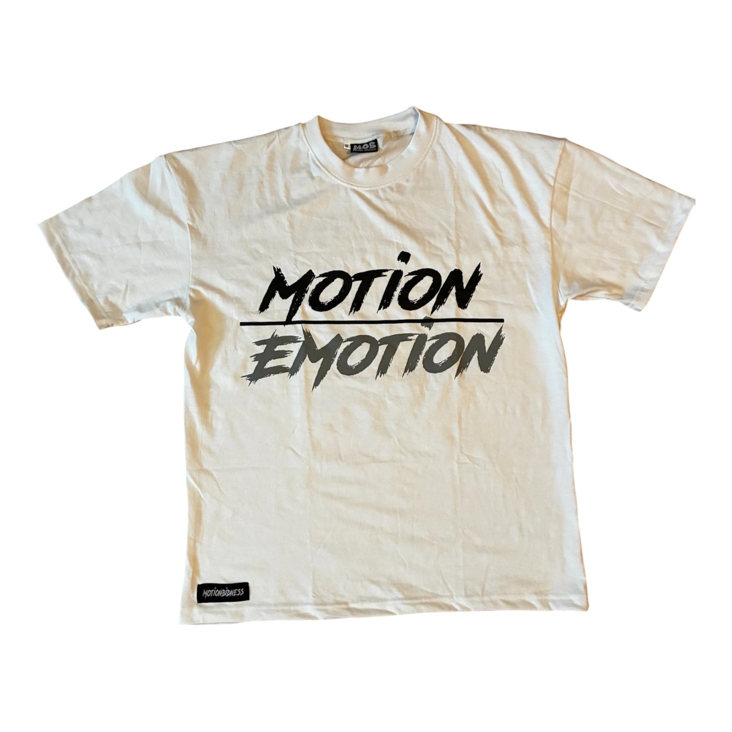 MOTION OVER EMOTION GREY TEE