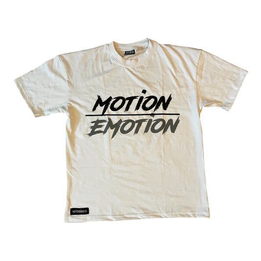MOTION OVER EMOTION GREY TEE