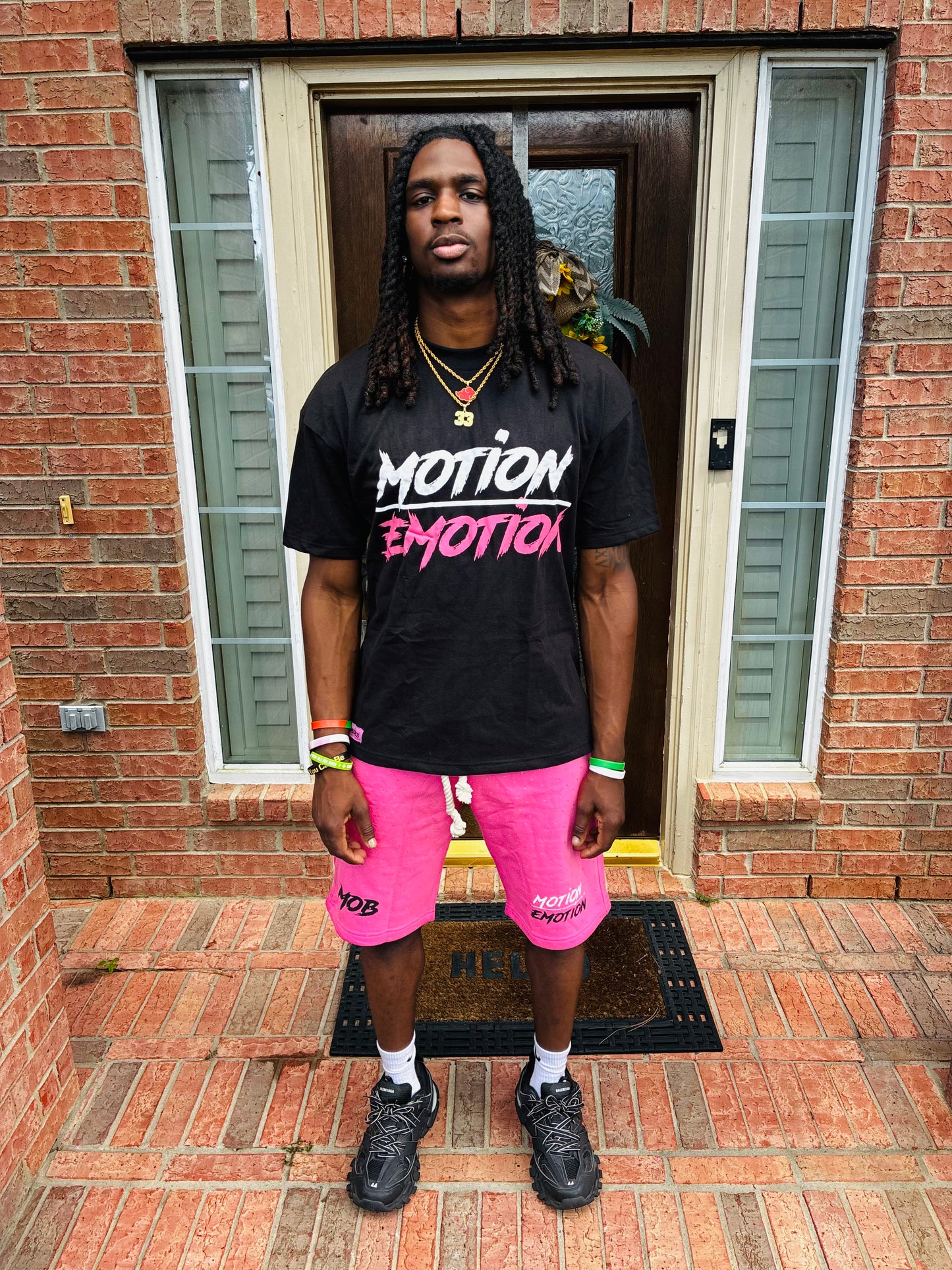 MOTION OVER EMOTION PINK TEES