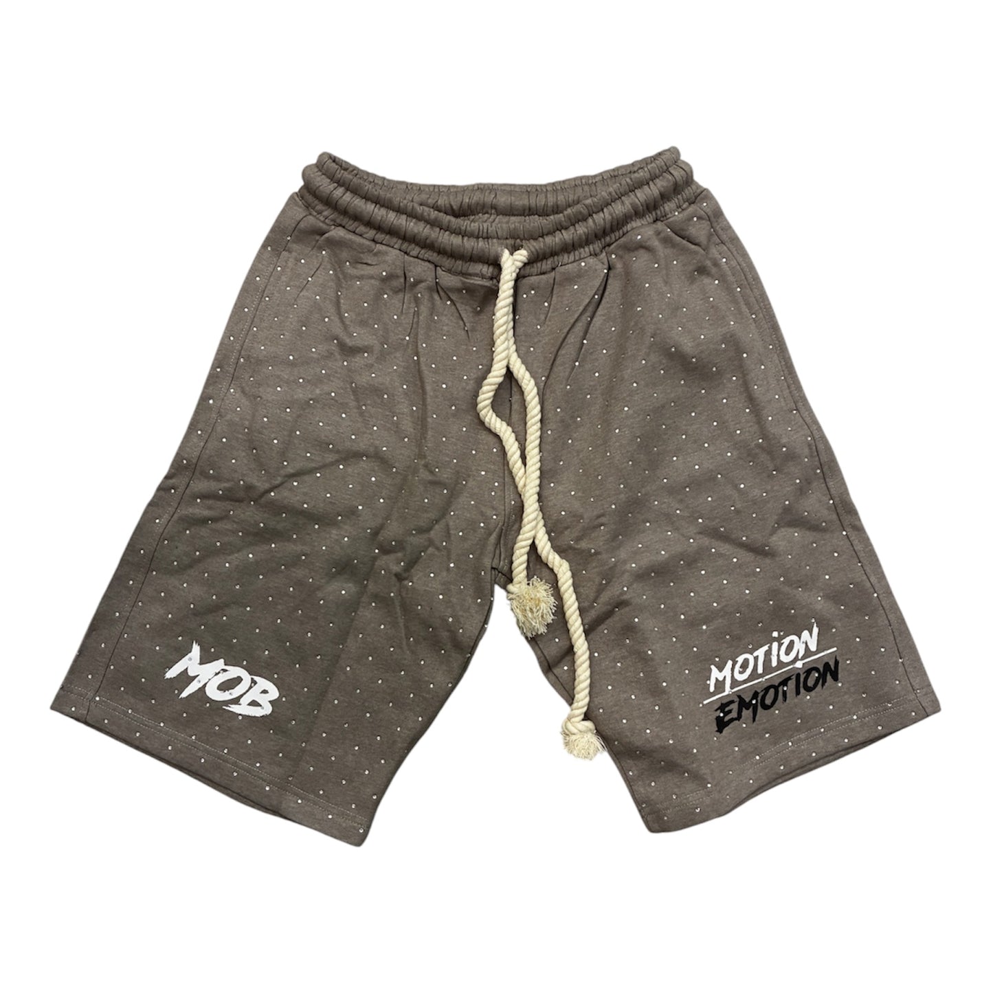 MOTION OVER EMOTION GREY SHORTS