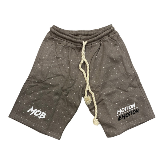 MOTION OVER EMOTION GREY SHORTS