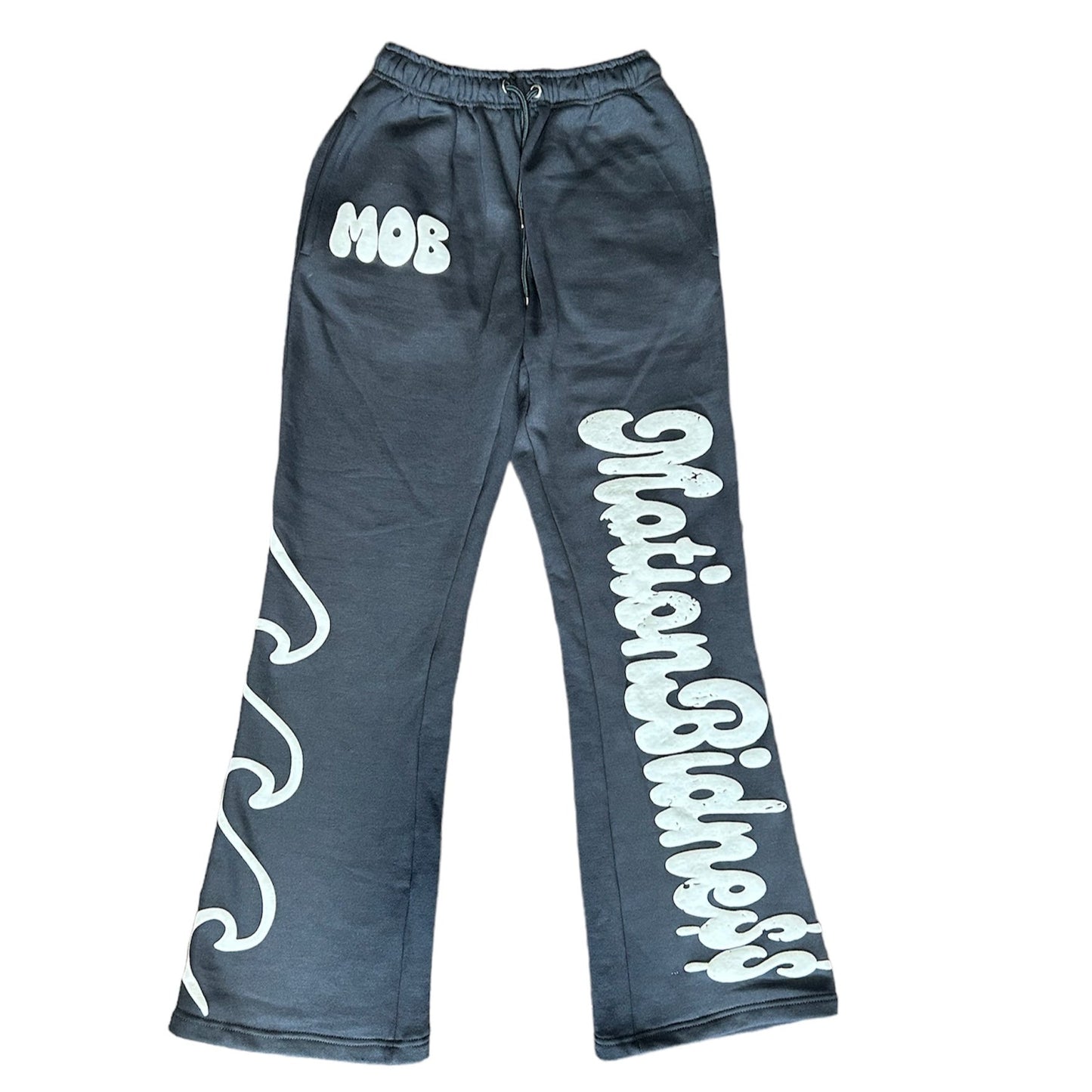 MOB GREY FLARED SWEATPANTS